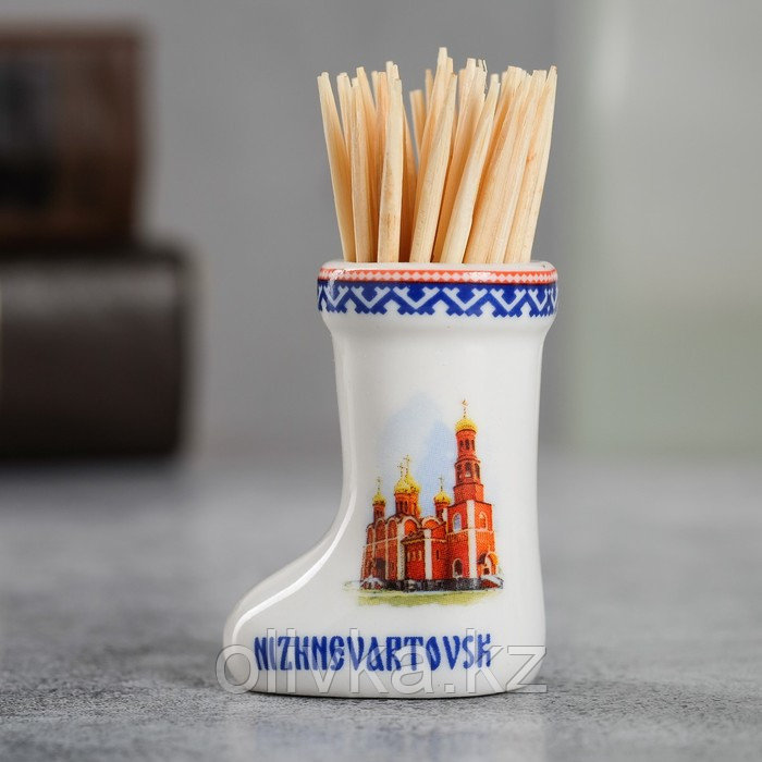 Подставка для зубочисток «Нижневартовск», керамика - фото 1 - id-p113254929