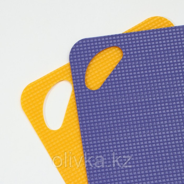 Доска разделочная пластиковая противоскользящая гибкая Доляна, 29×19 см, цвет МИКС - фото 3 - id-p113250499
