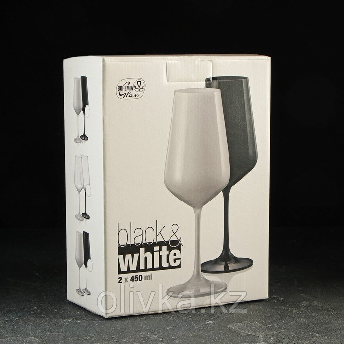 Набор бокалов для вина «Сандра», 450 мл, 2 шт, цвет белый - фото 3 - id-p113267646