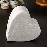 Фальшярус для торта «Сердце», d=20 см, h=10 см, цвет белый, фото 2
