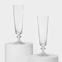 Набор стеклянных бокалов для шампанского «Бэлла», 205 мл, 2 шт