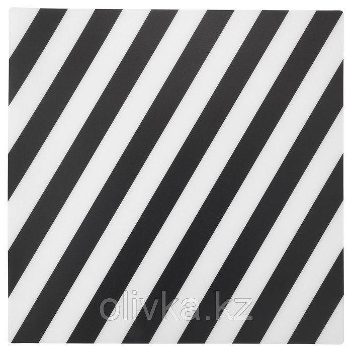 Салфетка под приборы ПИПИГ, в полоску, черный/белый - фото 1 - id-p113252307