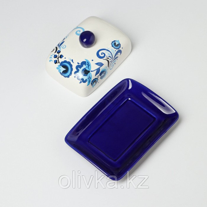 Маслёнка Доляна «Свиристель», 17×12,5×8 см, цвет белый - фото 3 - id-p113258416