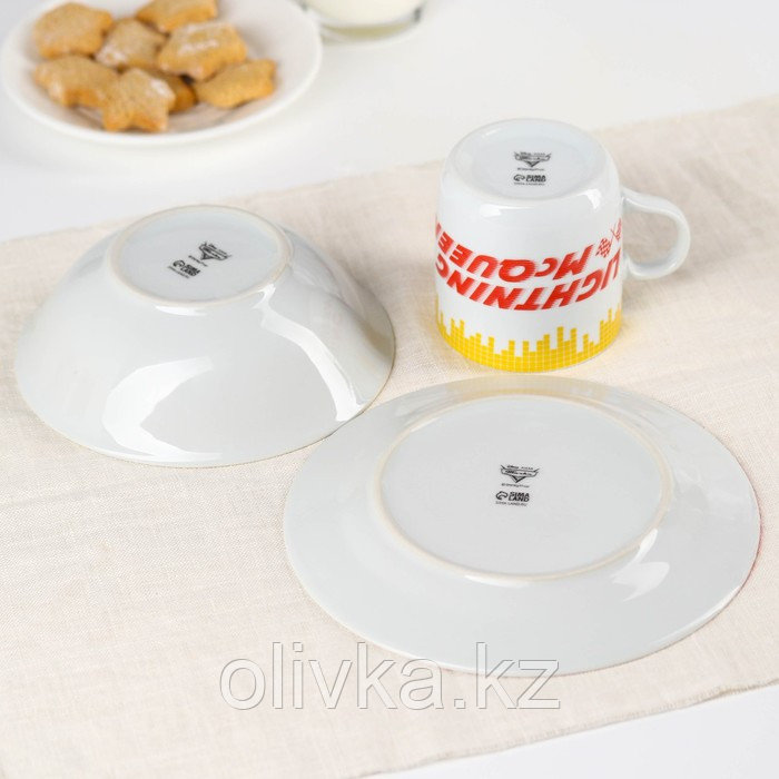 Набор посуды «Lighthing McQueen» , 3 предмета: тарелка Ø 16,5 см, миска Ø 14 см, кружка 200 мл, Тачки - фото 2 - id-p113257593