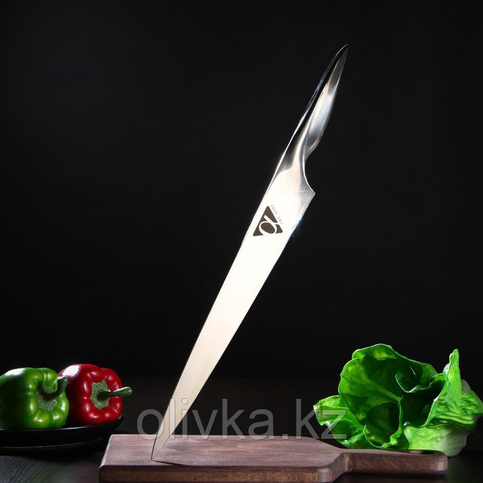 Нож кухонный Samura ALFA, для нарезки, слайсер, лезвие 29,4 см - фото 1 - id-p113267664