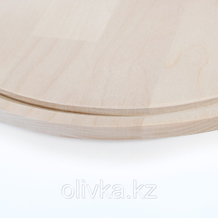 Доска разделочная деревянная с желобом "Круг" 26х26х0,8 см береза - фото 3 - id-p113274304