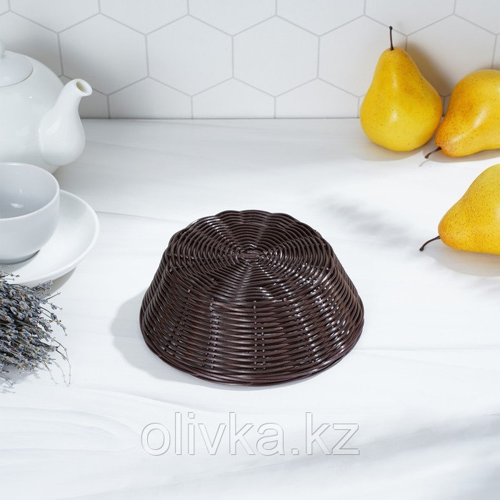 Корзинка для фруктов и хлеба Доляна «Шоко», 18×18×6 см - фото 8 - id-p113254042