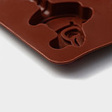 Форма силиконовая для леденцов Доляна «Детство», 24×9,5 см, 6 ячеек (5×4,6), с палочками, цвет МИКС, фото 3