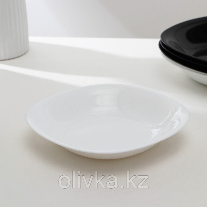 Сервиз столовый Luminarc Carine White&Black, стеклокерамика, 18 предметов, цвет белый и чёрный - фото 2 - id-p113273362