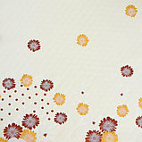 Клеёнка ажурная «Цветы на белом», ширина 137 см, рулон 20 метров, фото 3