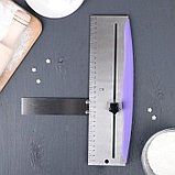 Шпатель кондитерский с размерной линейкой, 2 части, 31×23×3 см, цвет фиолетовый, фото 2