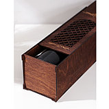 Ящик для вина Adelica «Пьемонт», 34×10,5×10,2 см, цвет тёмный шоколад, фото 3