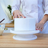 Фальшярус для торта квадратный, 18×18 см, h=10 см, цвет белый, фото 4
