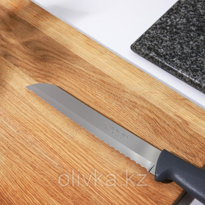 Нож кухонный Tramontina Plenus, для овощей, лезвие 17,5 см, цвет серый - фото 3 - id-p113270452