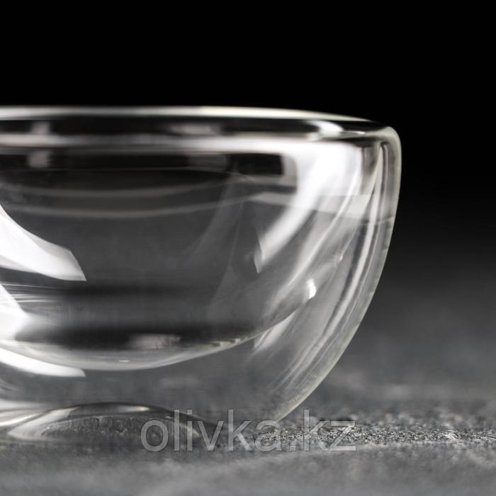 Пиала стеклянная для чайной церемонии с двойными стенками Magistro «Сакура», 50 мл - фото 3 - id-p113257603