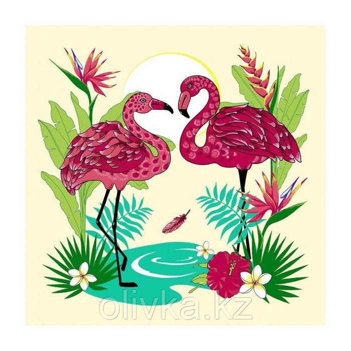 Разделочная доска-подставка «Фламинго», 18×18 см, цвет МИКС - фото 4 - id-p113253229