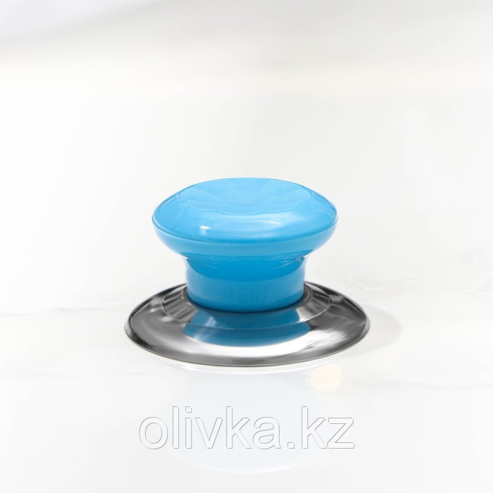 Ручка для крышки на посуду "Гевни" d=4,5 см, цвет синий - фото 3 - id-p113273377