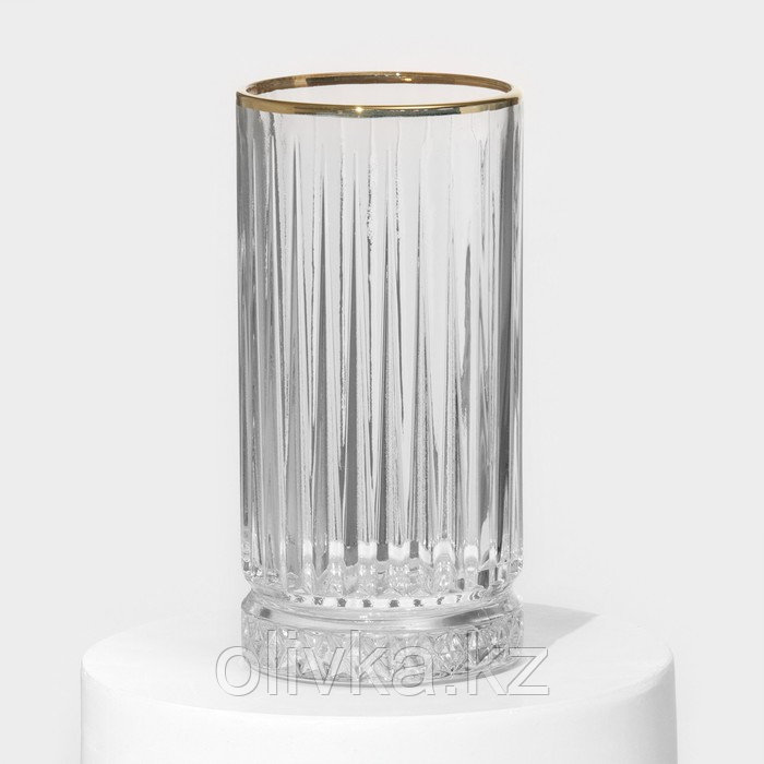 Набор стеклянных стаканов Elysia, 365 мл, 4 шт, с золотой каймой - фото 2 - id-p113278430