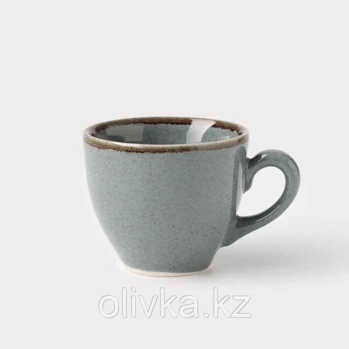 Чашка кофейная Pearl, 90 мл, цвет синий, фарфор - фото 1 - id-p113276783