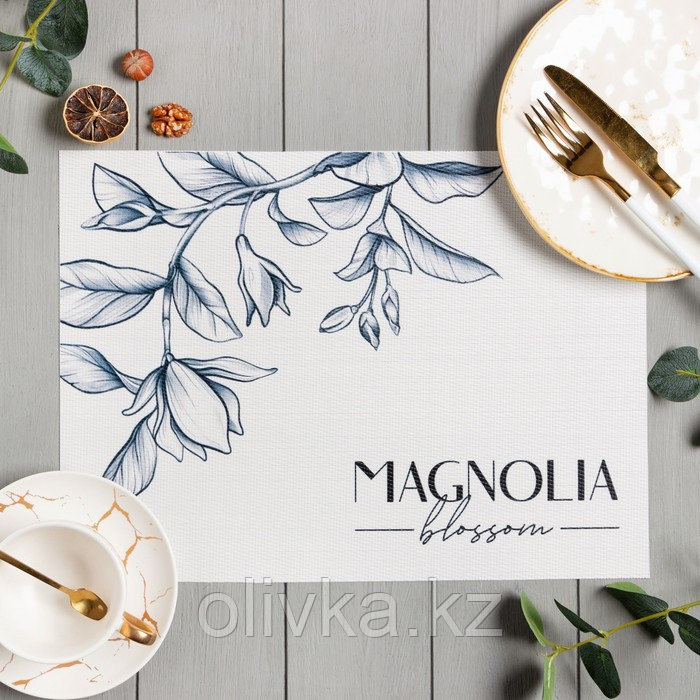 Салфетка на стол Доляна "Magnolia" ПВХ 40*29см - фото 1 - id-p113268568
