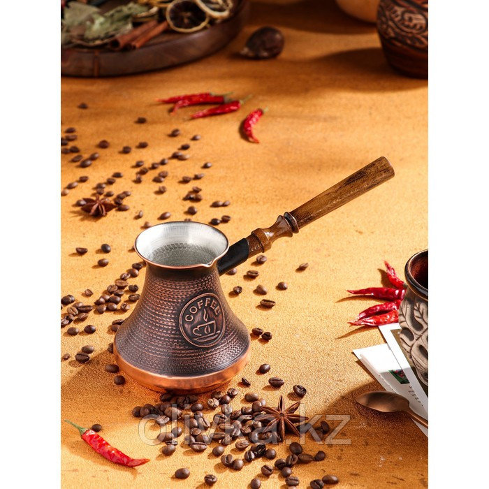 Турка для кофе "Армянская джезва", медная, 430 мл - фото 5 - id-p113266911