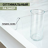 Термоскатерть без основы Доляна «Жидкое стекло», 80×120 см, толщина 0,8 мм=0,08 см, фото 4