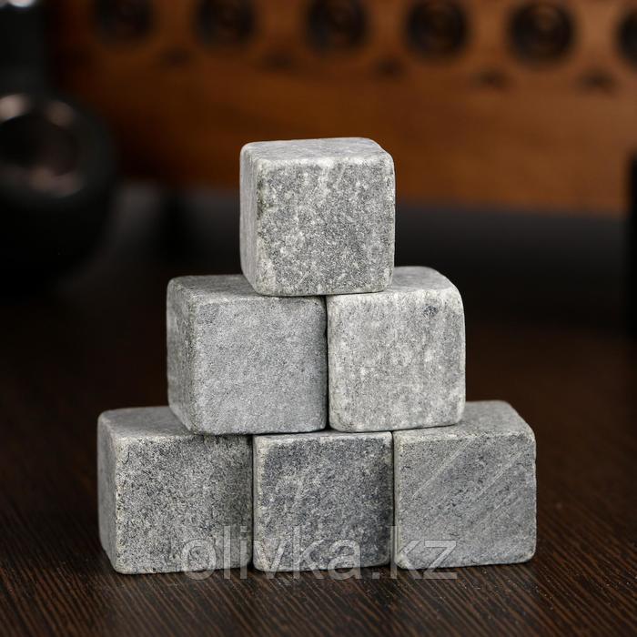 Камни для виски в мешочке "Мужик", натуральный стеатит, 6 шт - фото 2 - id-p113249713