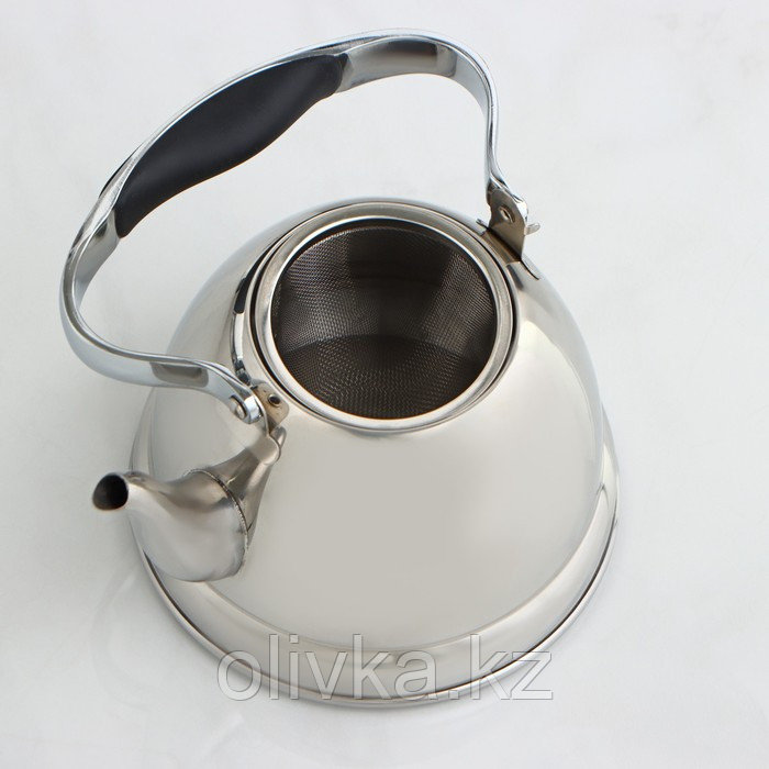 Чайник заварочный из нержавеющей стали «Каприз», 1 л, цвет хромированный - фото 7 - id-p113263538
