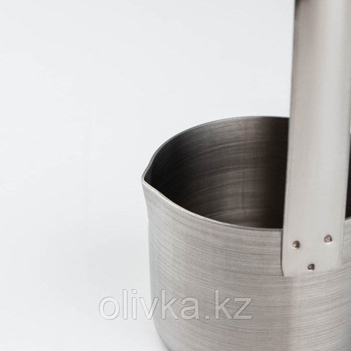 Половник-черпак из нержавеющей стали, 125 мл, h=35 см, цвет серебряный - фото 3 - id-p113263544