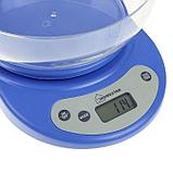 Весы кухонные HOMESTAR HS-3001, электронные, до 5 кг, автоотключение, голубые, фото 2