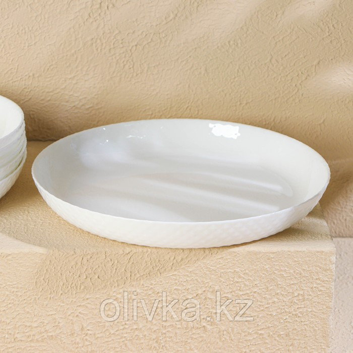 Набор тарелок обеденных Luminarc DIWALI SHELLS, d=25 см, стеклокерамика, 6 шт, цвет белый - фото 2 - id-p113274345