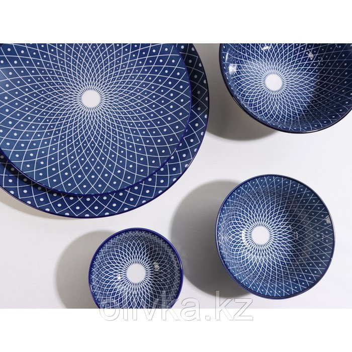 Салатник керамический Доляна «Бодом»,600 мл, d=14,5 см, цвет синий - фото 6 - id-p113251494