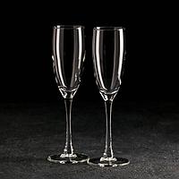Набор стеклянных бокалов для шампанского «Эталон», 170 мл, 2 шт