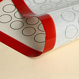 Силиконовый коврик для макаронс армированный Доляна, 60×40 см, фото 3