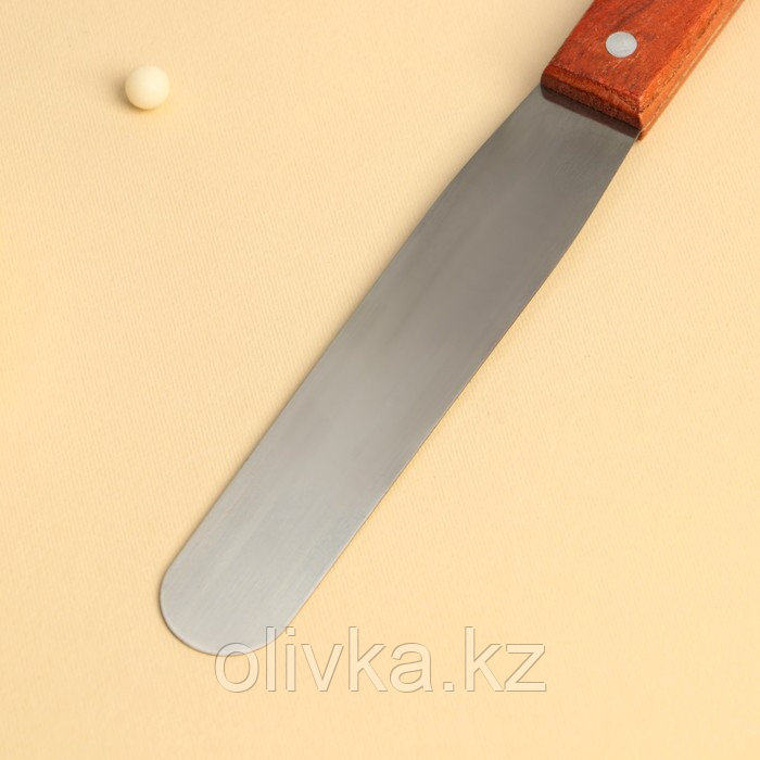 Лопатка-палетка с деревянной ручкой, 26×2,7 см, рабочая часть 14,5 см - фото 3 - id-p113274358