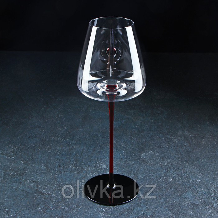 Бокал стеклянный для вина Magistro «Амьен», 550 мл, 10×27,5 см, цвет красный - фото 3 - id-p113268606