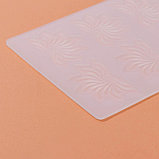 Силиконовый коврик для айсинга «Веер», 8 ячейки, 20×13×0,1 см, цвет прозрачный, фото 4