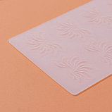 Силиконовый коврик для айсинга «Веер», 8 ячейки, 20×13×0,1 см, цвет прозрачный, фото 5