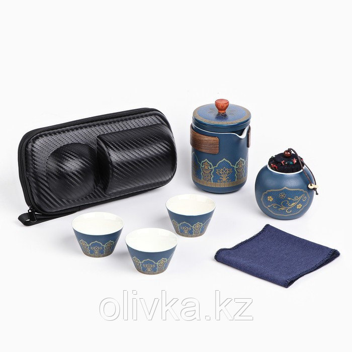 Набор для чайной церемонии 5 предметов, на 3 персоны, чашка 46 мл, чайник 250 мл - фото 1 - id-p113270516