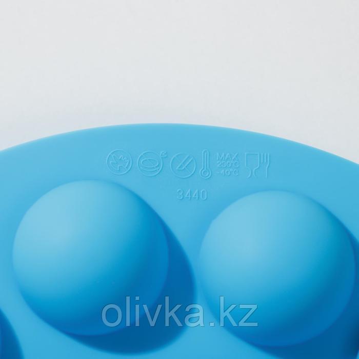 Форма силиконовая для леденцов Доляна «Лолли-поп», 26×25×4 см, 18 ячеек (d=3,7 см), с палочками, цвет МИКС - фото 5 - id-p113260163