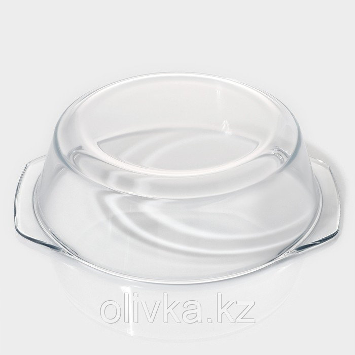 Кастрюля с крышкой из жаропрочного стекла для запекания Доляна «Фуэго», 1,5 л, 23,5×20×6,5 см - фото 5 - id-p113265317