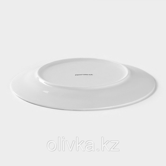 Тарелка фарфоровая десертная Доляна «Пташка», d=20,5 см, цвет белый - фото 5 - id-p113254119