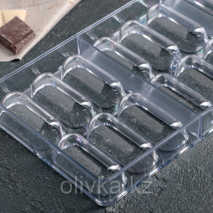 Форма для шоколада и конфет KONFINETTA «Батончик», 28×14 см, 18 ячеек, цвет прозрачный - фото 5 - id-p113254124
