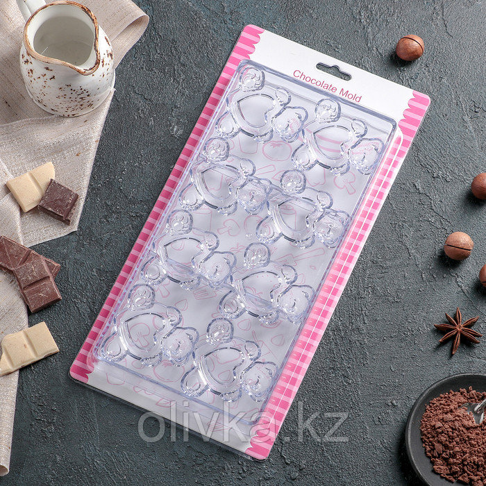 Форма для шоколада и конфет 28×14 см «Влюблённые мишки», 8 ячеек - фото 6 - id-p113254125