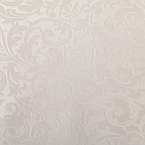 Клеёнка на стол на тканевой основе, ширина 137 см, рулон 20 метров, цвет белый, фото 3