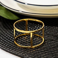 Кольцо для салфетки Noble, 4,5×2,9 см, цвет золотой