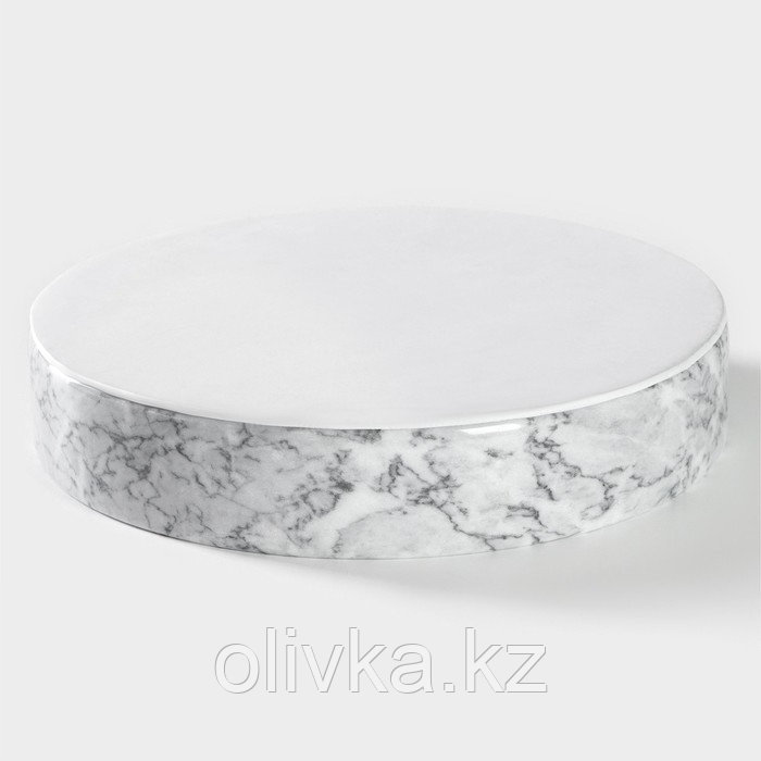 Блюдо из мрамора Magistro Marble, d=25 см - фото 4 - id-p113280153