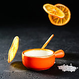 Кокотница фарфоровая Magistro «Церера», 100 мл, d=7,5 см, цвет оранжевый, фото 6
