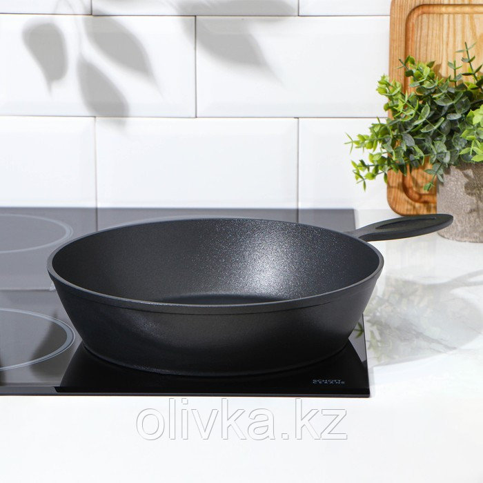 Сковорода «Сотейник», d=26 см, без крышки, антипригарное покрытие, цвет чёрный - фото 7 - id-p113257691
