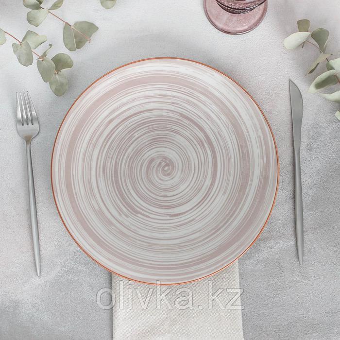 Тарелка керамическая обеденная «Искушение», d=26,5 см, цвет бежевый - фото 2 - id-p113256954